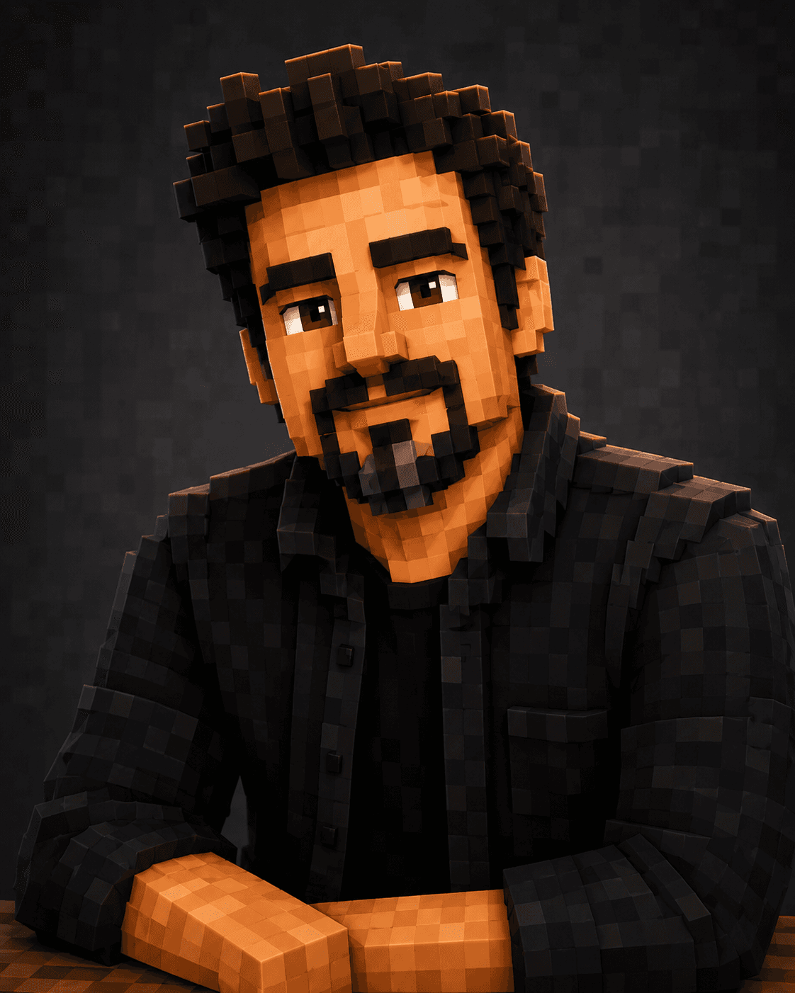 Efecto Minecraft voxel